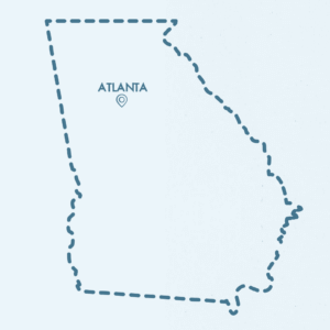 A map of Georgia showing all cities that have Original ChopShops