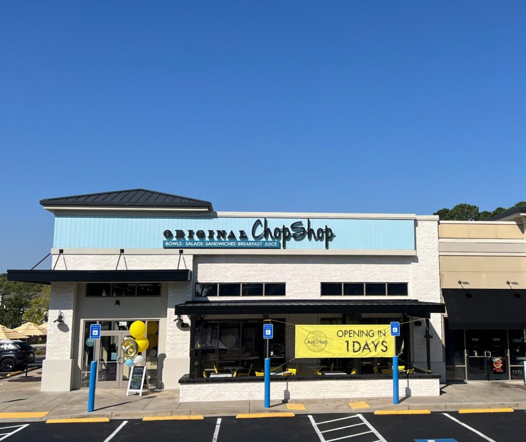 A wide zoom image of the Original ChopShop Alpharetta Location